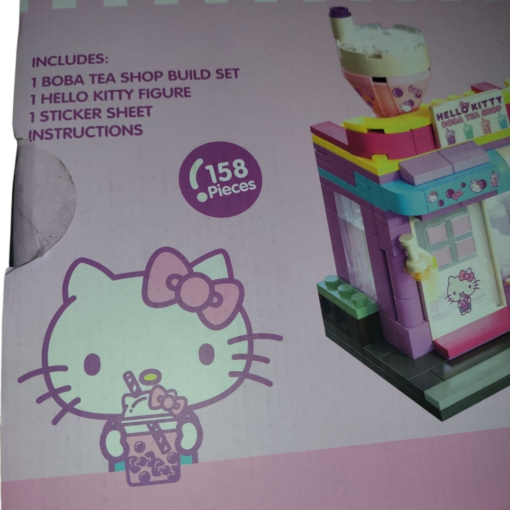 Hello Kitty Boba Building Tea Set Brand New
